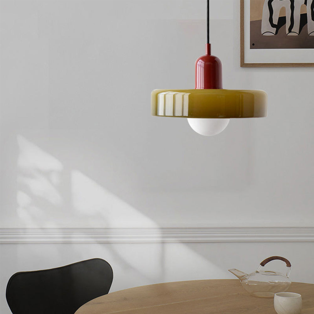 Two-Tone Pendant Light in Coastal Transitional Design