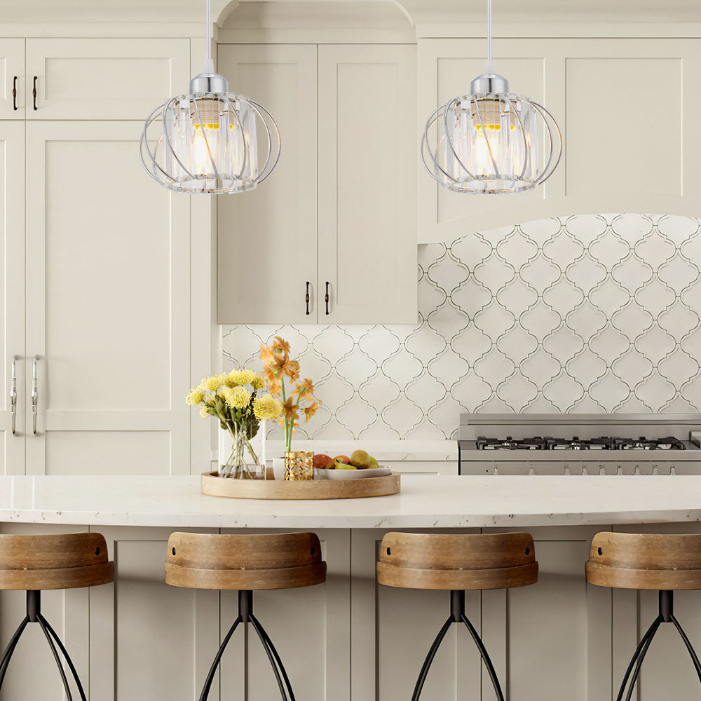 Contemporary Semi-Flush Mount Ceiling Fixture for Living Room, Bedroom, Kitchen