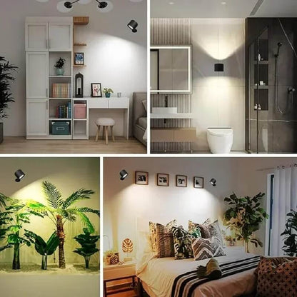 Remote-Controlled LED Wall Light with Magnetic Attachment