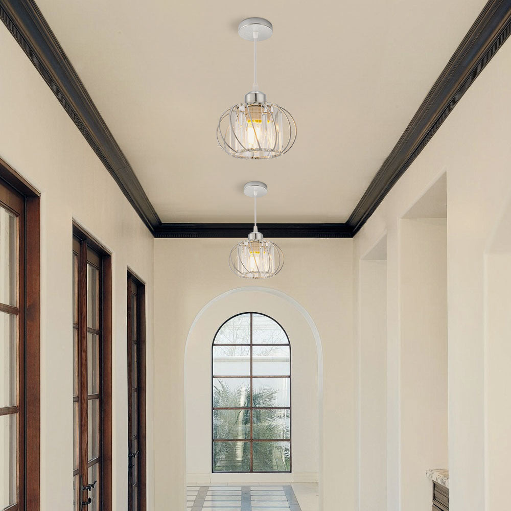 Contemporary Semi-Flush Mount Ceiling Fixture for Living Room, Bedroom, Kitchen