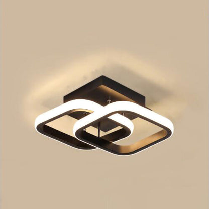 Geometric Ceiling Light with LED – Contemporary Design