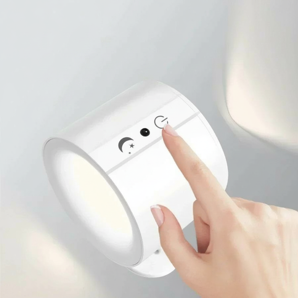 Remote-Controlled LED Wall Light with Magnetic Attachment