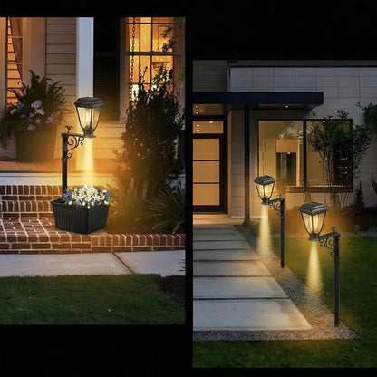 Garden Solar Light with Flower Pot Insert