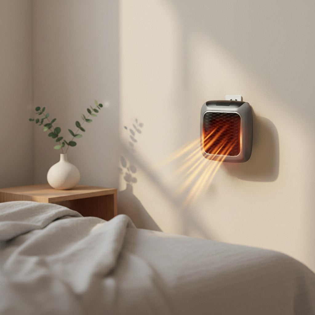 Wall-Mounted Heater - Portable Electric Plug-In Unit