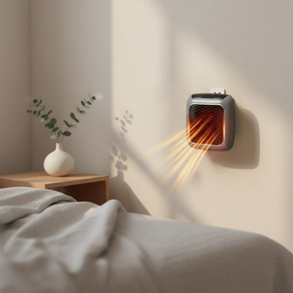 Wall-Mounted Heater - Portable Electric Plug-In Unit