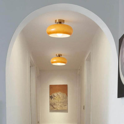 Round Ceiling Lamp with Mid-Century Design
