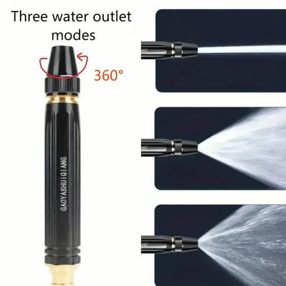 Versatile Garden Hose Nozzle with Locking Trigger and Extendable Reach