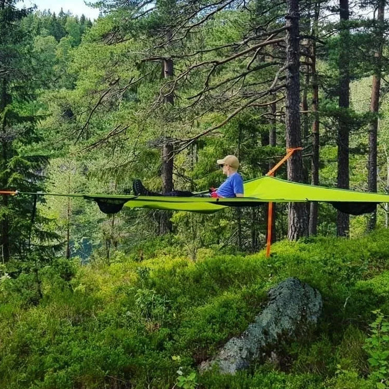 Tri-Anchor Hammock for Ultimate Comfort in Any Terrain