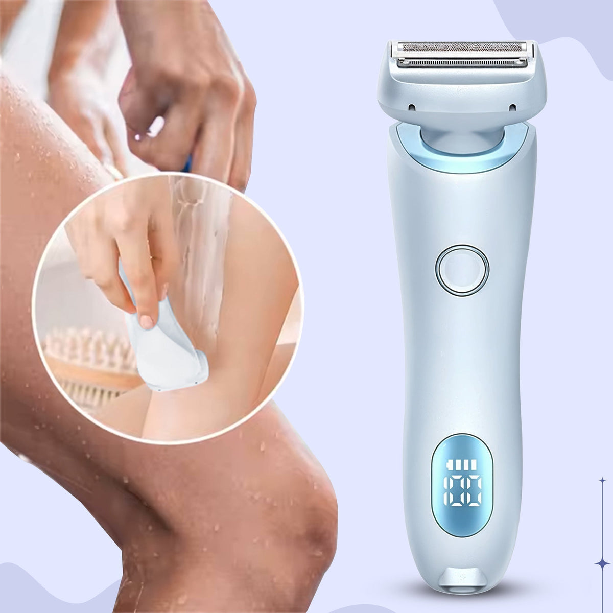 Portable Electric Shaver for Wet and Dry Use