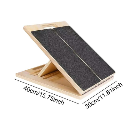 Versatile Calf Stretching Board with Adjustable Angles and Grip