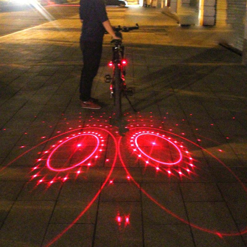 SmartBike Lane Light with Laser Projection and Easy Mount