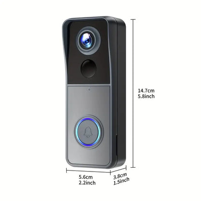 1080p HD Wireless Video Doorbell Camera with 166° Lens, Two-Way Audio