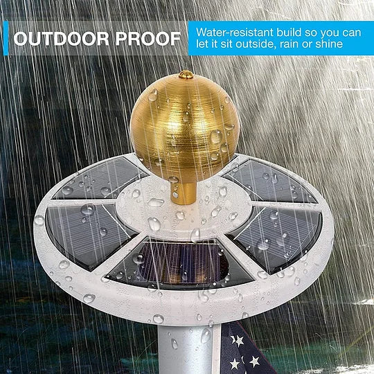 Illuminate Your Flag with Our Solar-Powered Light System