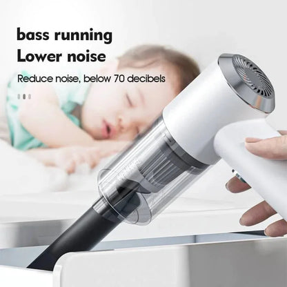 Compact Cordless Vacuum Cleaner with Dual Attachments and LED Light