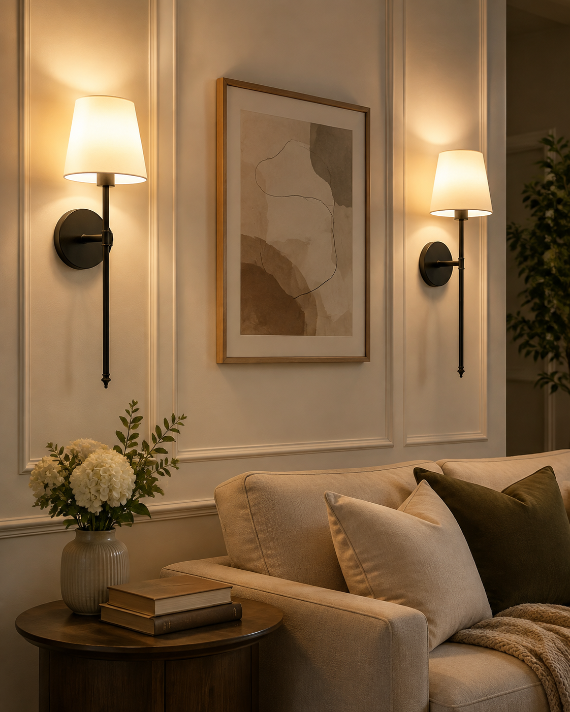 Rechargeable LED Wall Light with Remote Control - 12 Color Options for Bedroom and Hallway