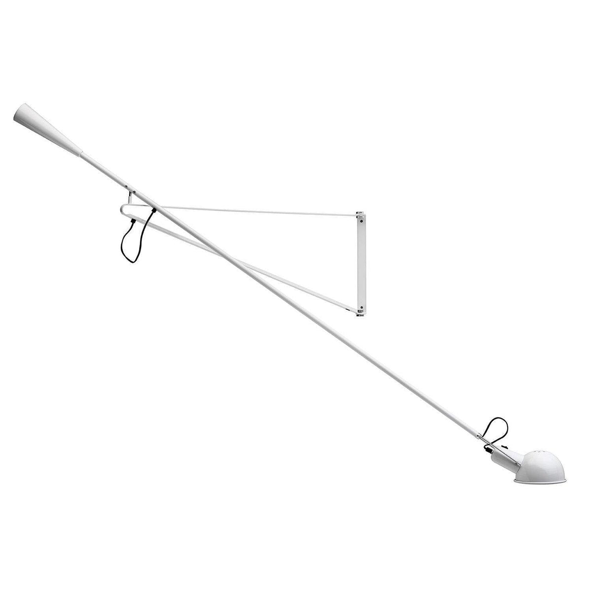 Versatile Wall-Mounted Lamp with Flexible Arm and Weight Balance