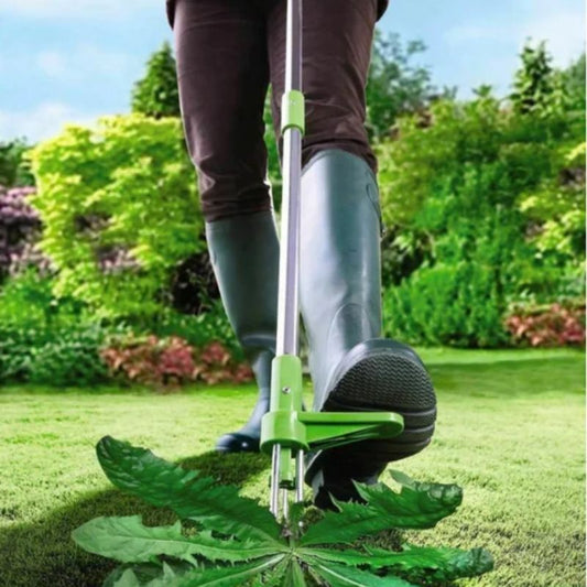 36 Inch Handle Weed Remover with Three-Pronged Claw and Spring Action
