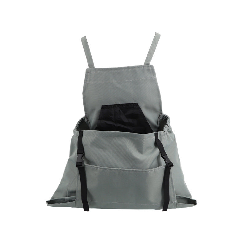 Water-Resistant Gardening Apron with Cross-Back Straps & Dual Pockets