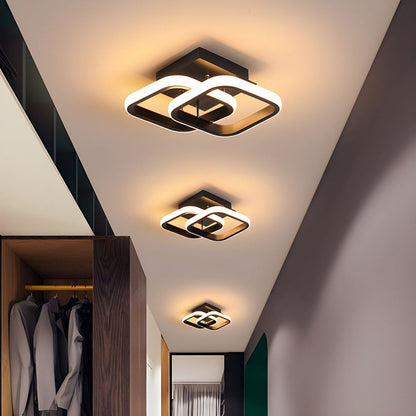 Geometric Ceiling Light with LED – Contemporary Design