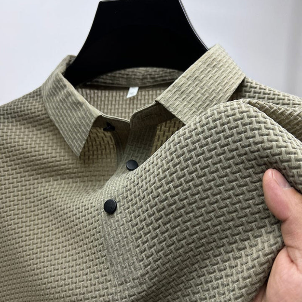 Men's Tailored Polo Shirt - Soft Cotton Blend for Everyday Style