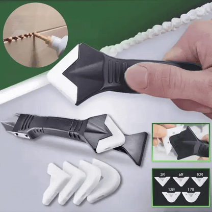 Premium Caulk Cleaning Tool with Versatile Rubber Blade