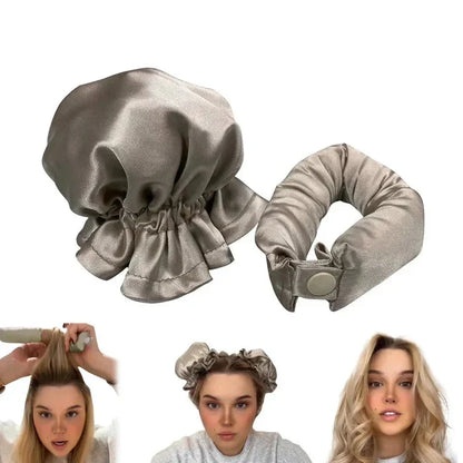 Satin Hair Curlers for Effortless Overnight Waves