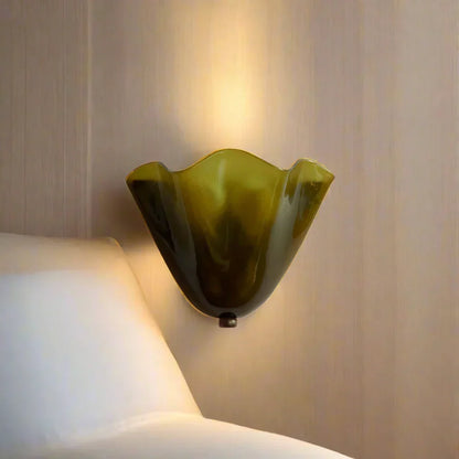 LED Wall Light in Art Deco Shell Design