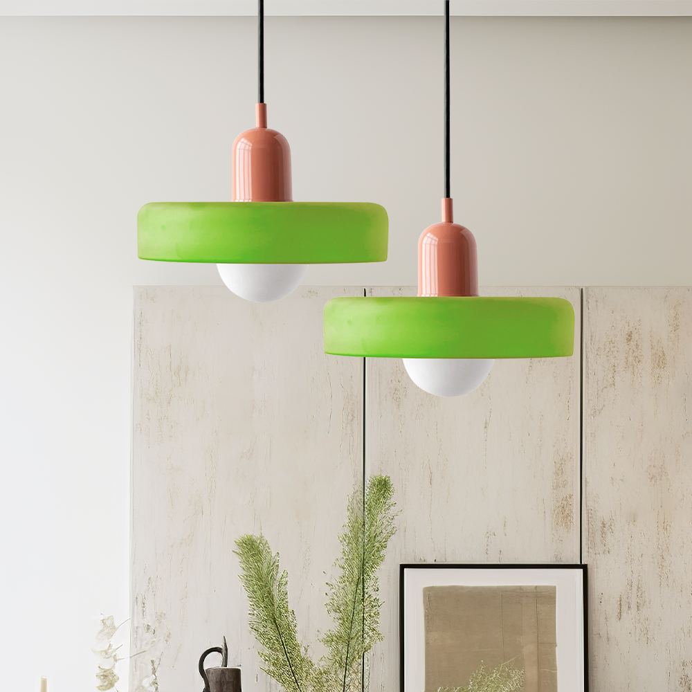 Two-Tone Pendant Light in Coastal Transitional Design