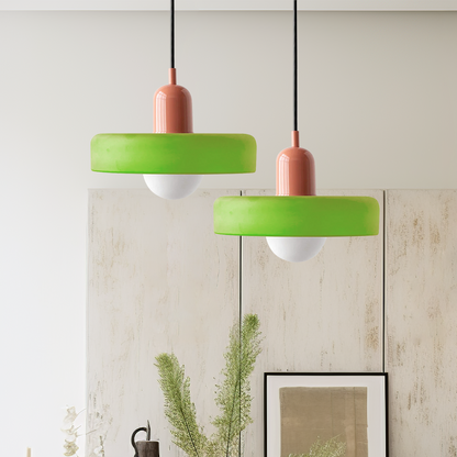 Two-Tone Pendant Light in Coastal Transitional Design