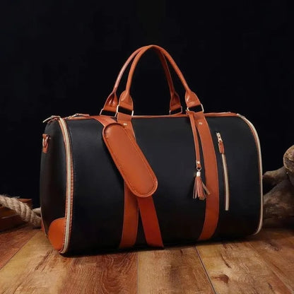 Smart Travel Carry-All with Garment Preservation and Rolling Mobility