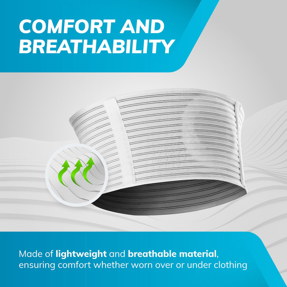 ComfortFit Hernia Support Band with Adjustable Silicone Pad