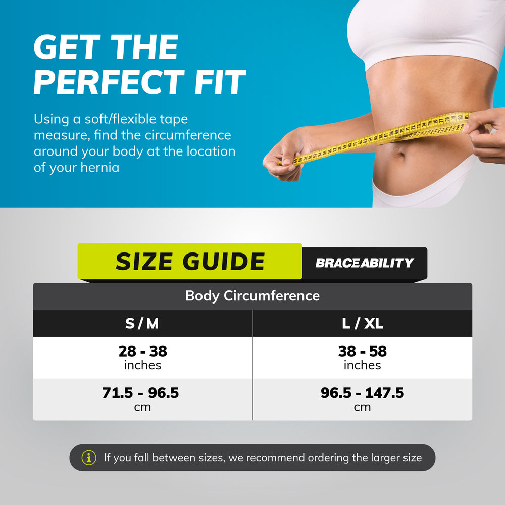 ComfortFit Hernia Support Band with Adjustable Silicone Pad