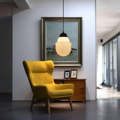 Geometric Pendant Light in Mid-Century Art Deco Style