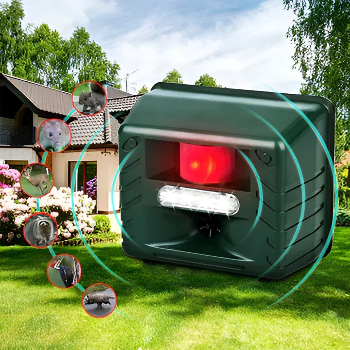 Garden Guardian Ultrasonic Animal Deterrent with Motion Sensor