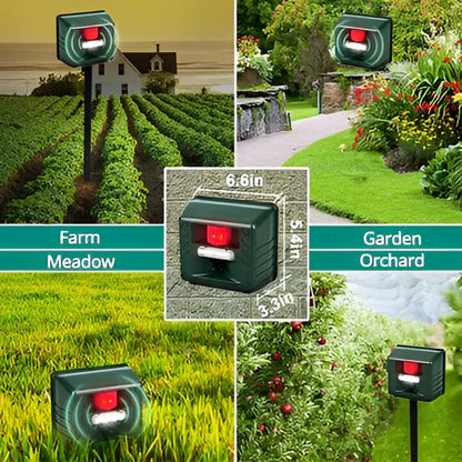 Garden Guardian Ultrasonic Animal Deterrent with Motion Sensor