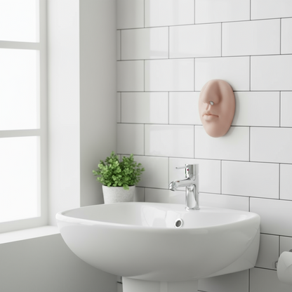 Comical Nose Shaped Soap Dispenser with Adhesive Mount