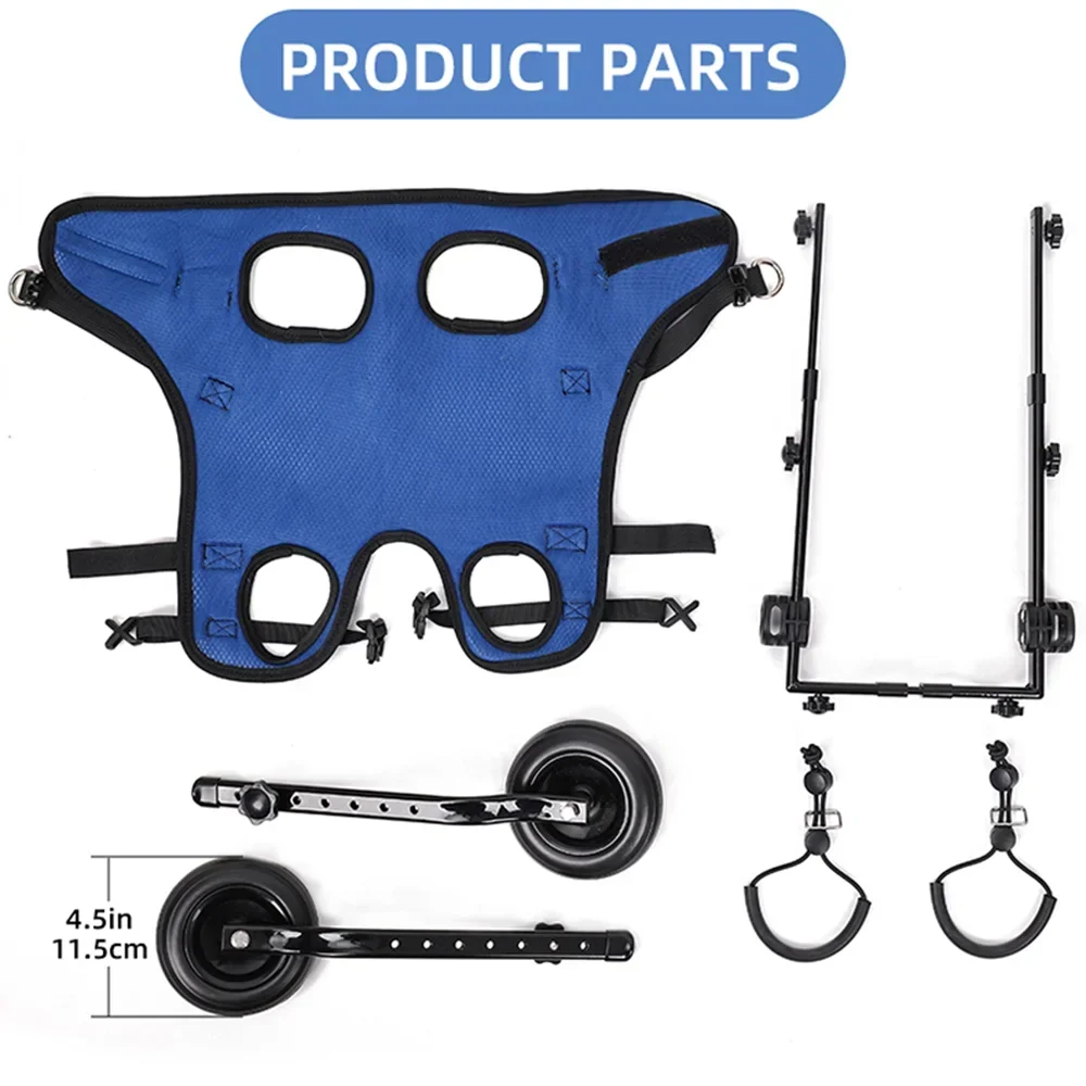Versatile Pet Mobility Aid with Adjustable Support for Back Legs
