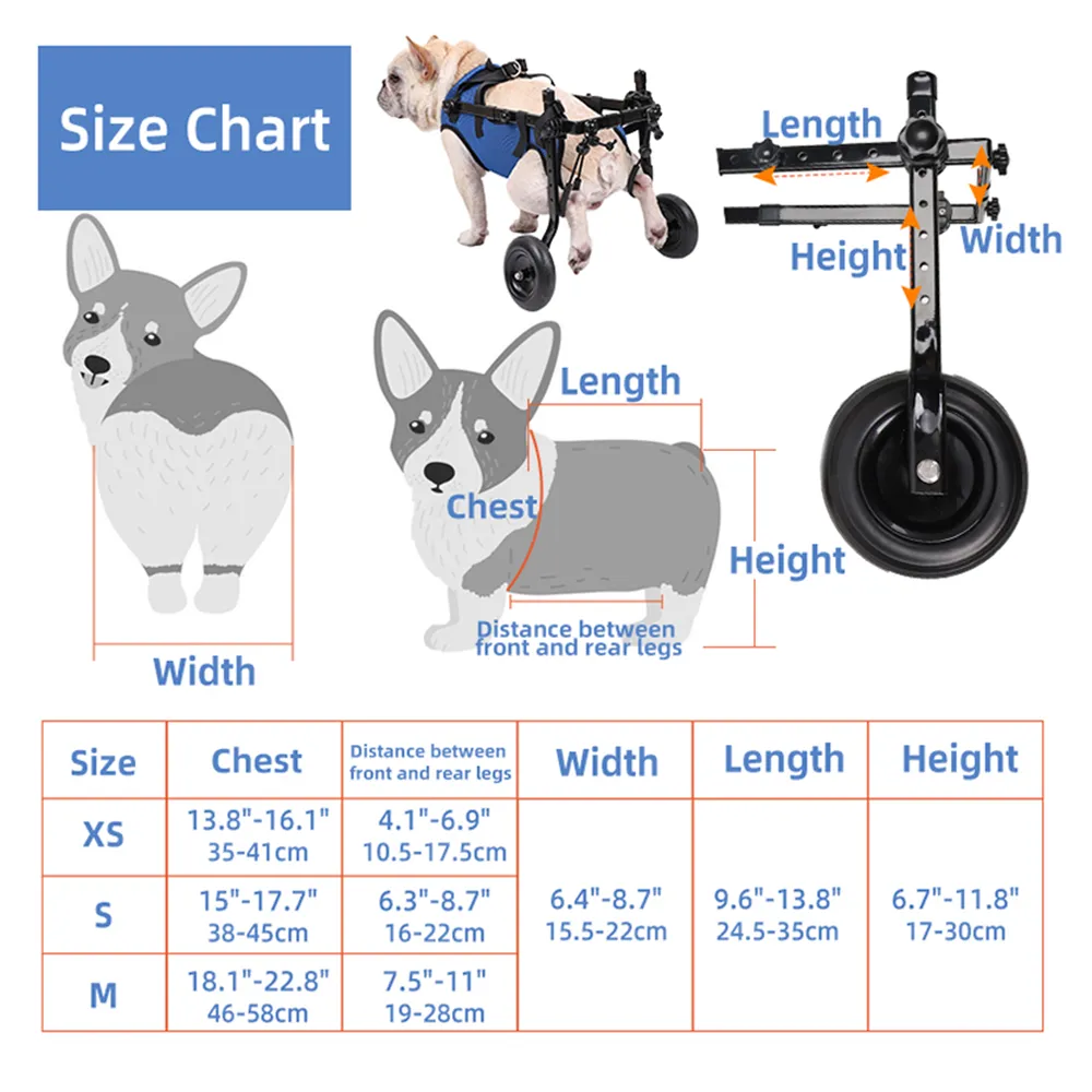 Versatile Pet Mobility Aid with Adjustable Support for Back Legs