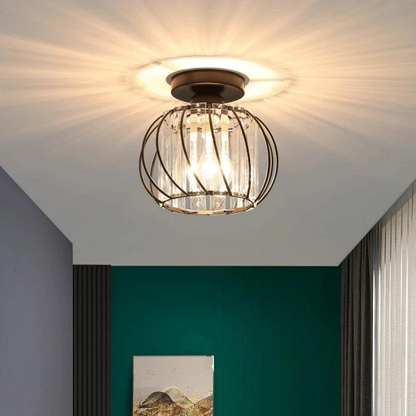Contemporary Semi-Flush Mount Ceiling Fixture for Living Room, Bedroom, Kitchen