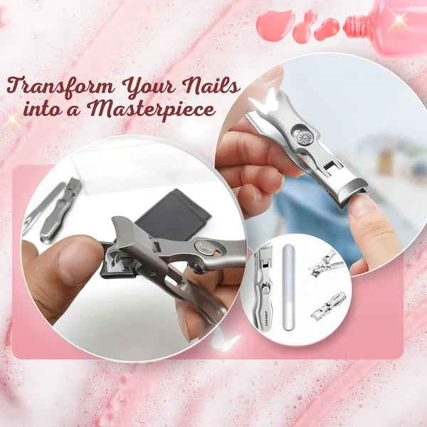 Premium Steel Nail Clipper with Extra Wide Jaw and Catcher