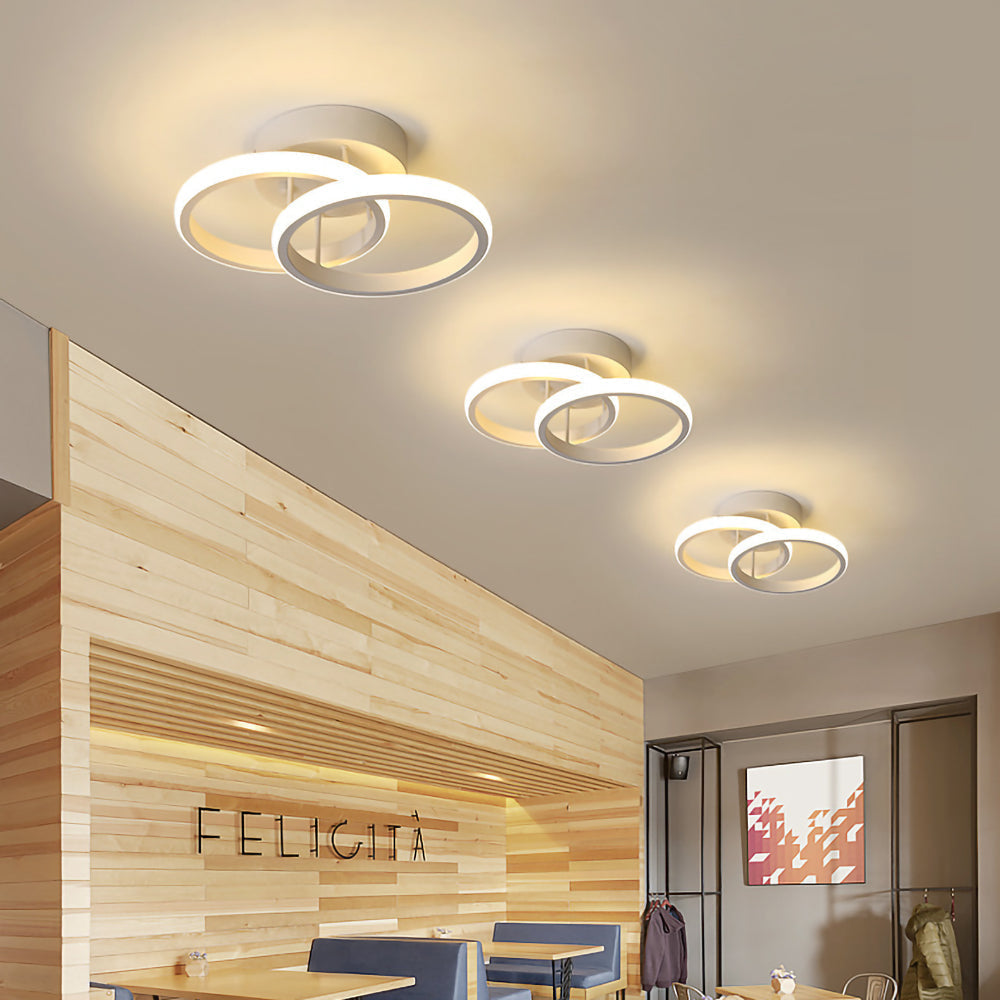 Geometric Ceiling Light with LED – Contemporary Design