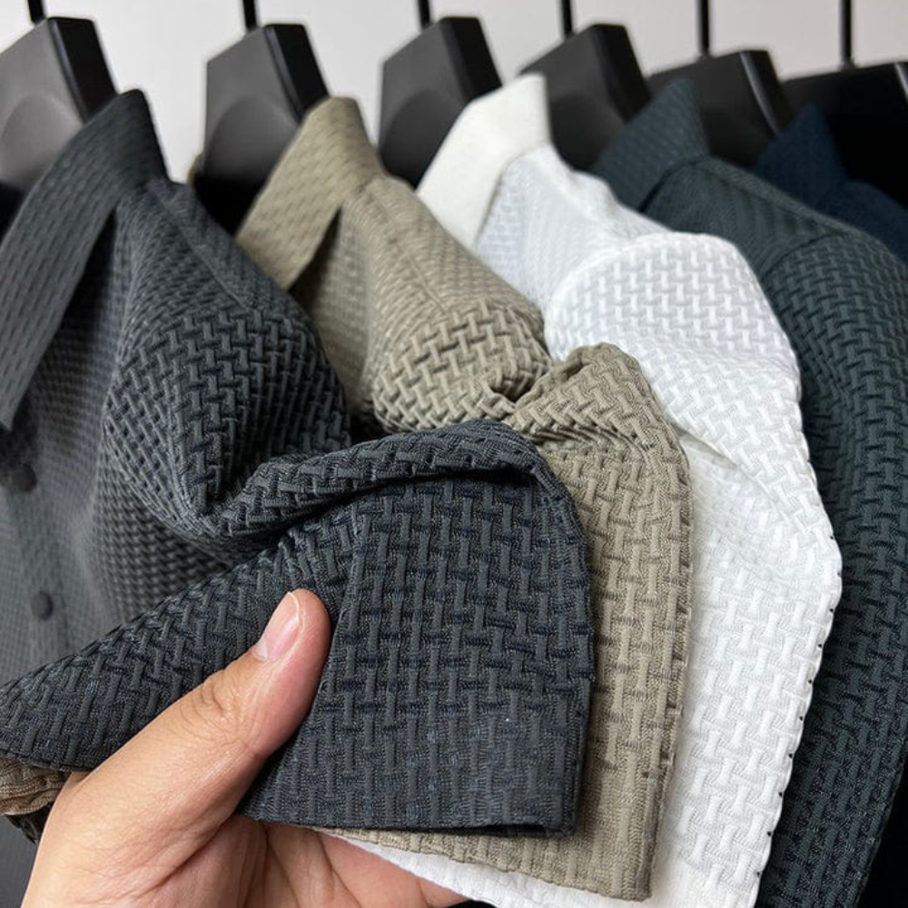 Men's Tailored Polo Shirt - Soft Cotton Blend for Everyday Style