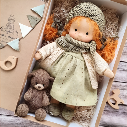 Cherished Companion Doll with Soft Cotton and Wool Fill