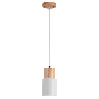 Stylish Wood and Metal Hanging Light Fixture