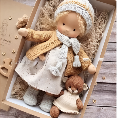 Cherished Companion Doll with Soft Cotton and Wool Fill