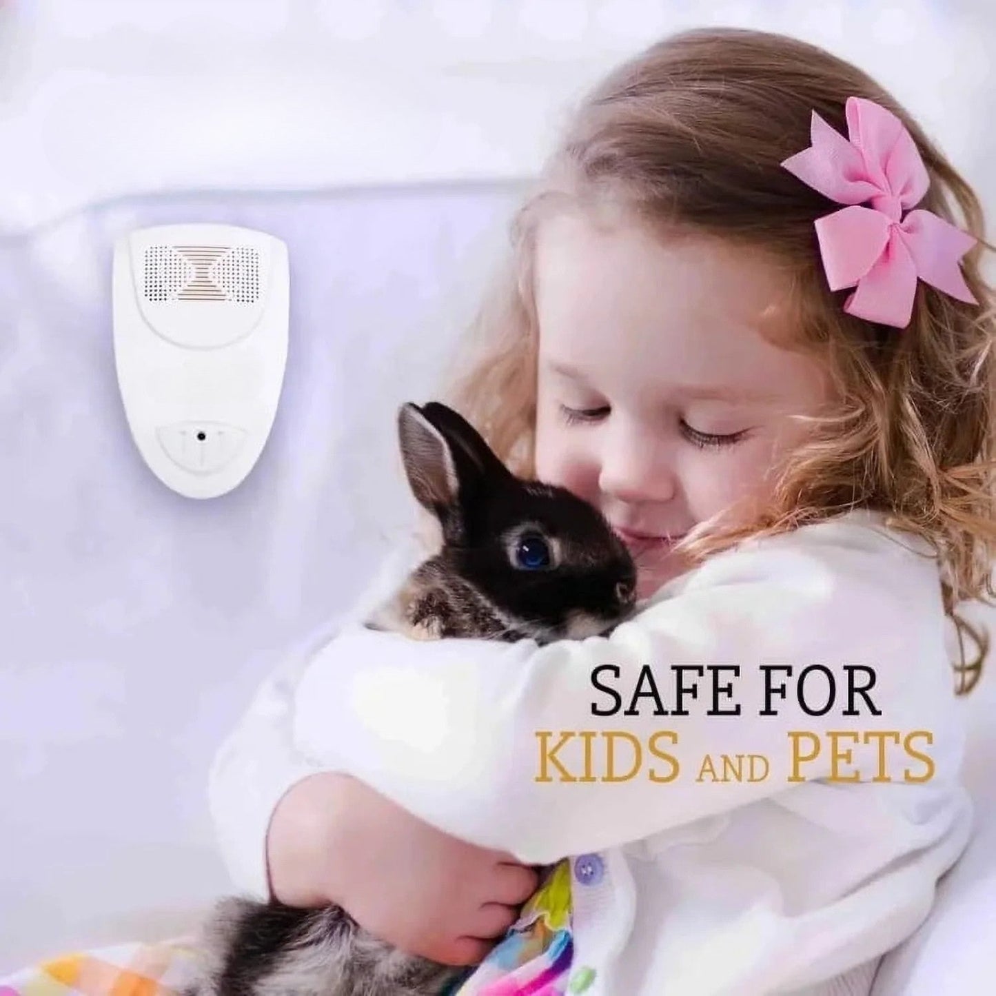 Chemical-Free Ultrasonic Pest Repellent with 215 Sq Ft Range