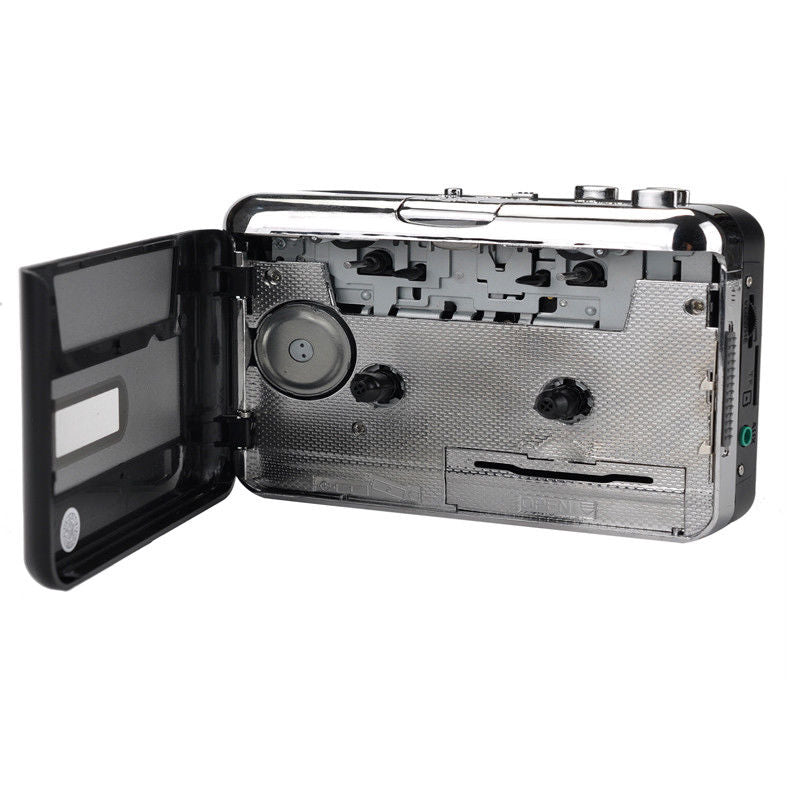 USB Direct Recording Portable Cassette Converter with Stereo Audio Capture