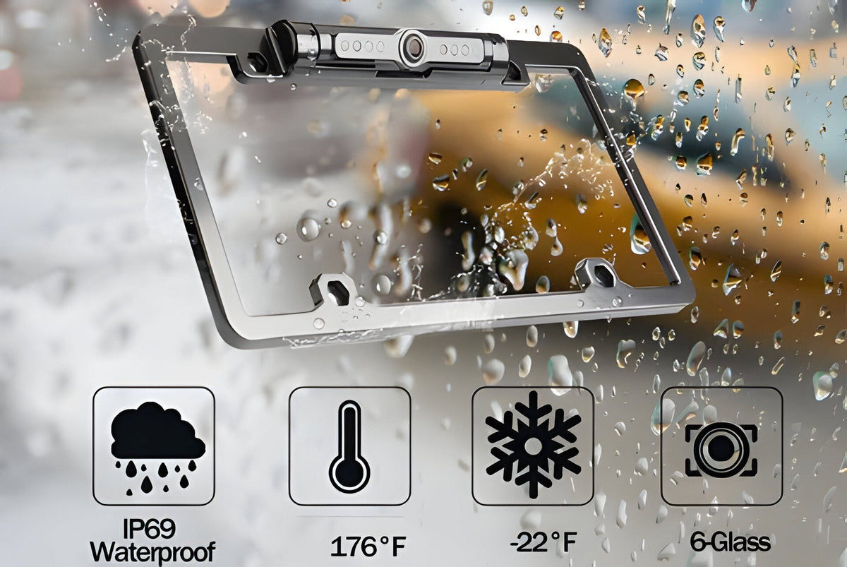 Smart Rearview Camera with 170-Degree Wide Angle and Night Vision