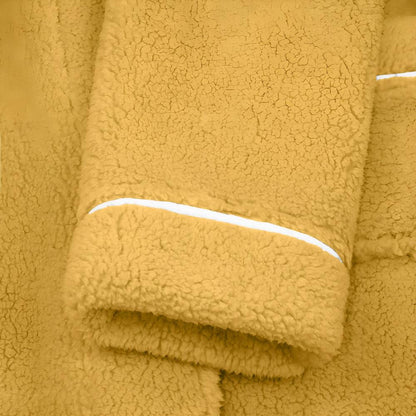 Pocketed Bathrobe with Tie Closure
