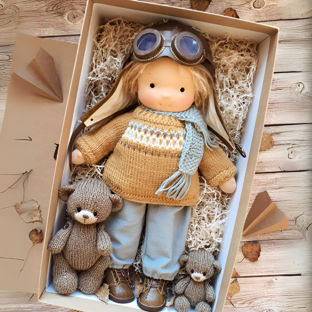 Cherished Companion Doll with Soft Cotton and Wool Fill